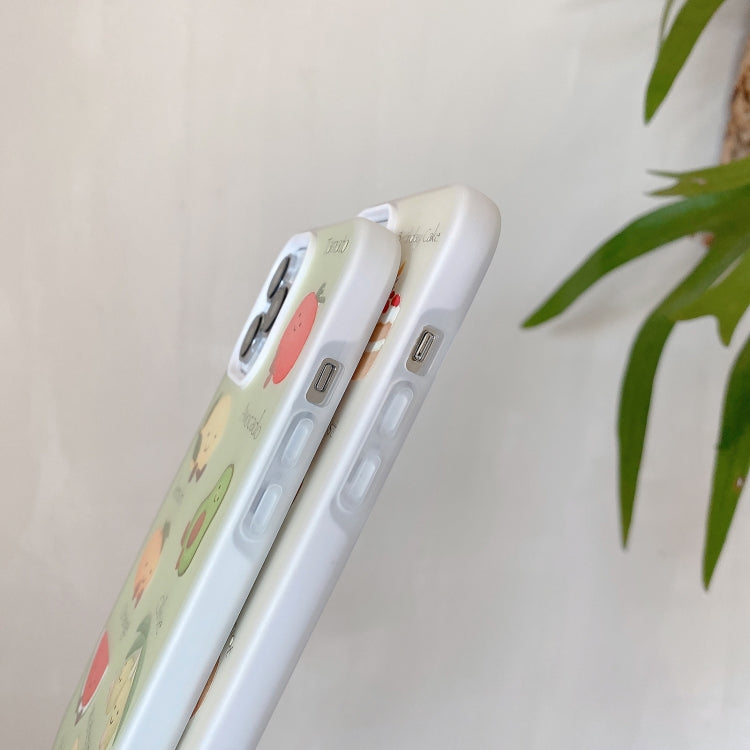 Funda híbrida TPU y PC a prueba de golpes para iPhone 14 Pro (Serie Fruit)