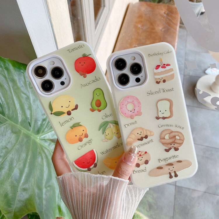 Funda híbrida TPU y PC a prueba de golpes para iPhone 14 Pro (Serie Fruit)