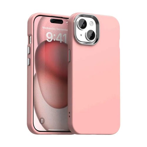 Funda para Teléfono iPhone 15 Plus Serie Colorida a Prueba de Golpes (Rosa)