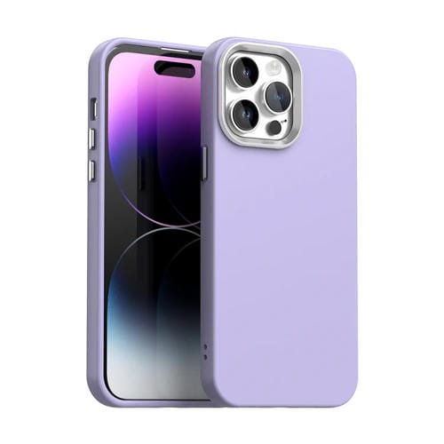 Funda para Teléfono iPhone 14 Pro Max a Prueba de Golpes Serie Colorida (Morado)