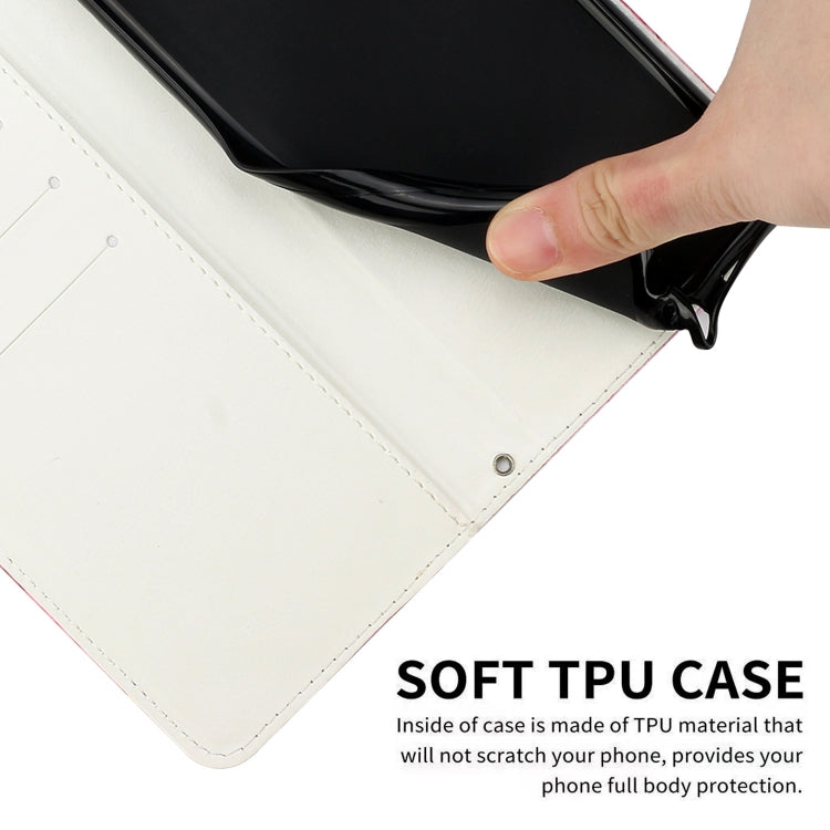 Funda de Cuero con Patrón de Mármol para OnePlus Nord N30 Se (Rosa y Morado)