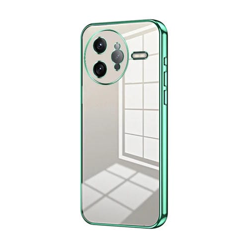 Funda para Teléfono con Orificios Finos y Revestimiento Transparente para Redmi K80 Pro (Verde)