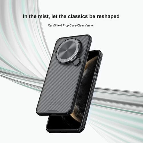 Funda PC Translúcida Nillkin Camshield Prop para Huawei Mate 70 (Negra)