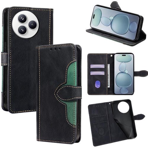 Funda de cuero con hebilla magnética y tacto suave para Xiaomi Civi 5 Pro 5G (negro)