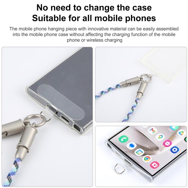 Cable de Carga de Datos Tipo C a Tipo C Correa de Muñeca Cordón Corto para Teléfono (Azul, Verde, Morado y Blanco)
