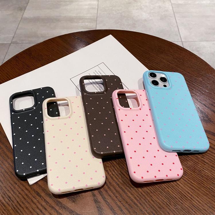 Funda de Silicona Dopamine para iPhone 12 con Lunares (Azul)