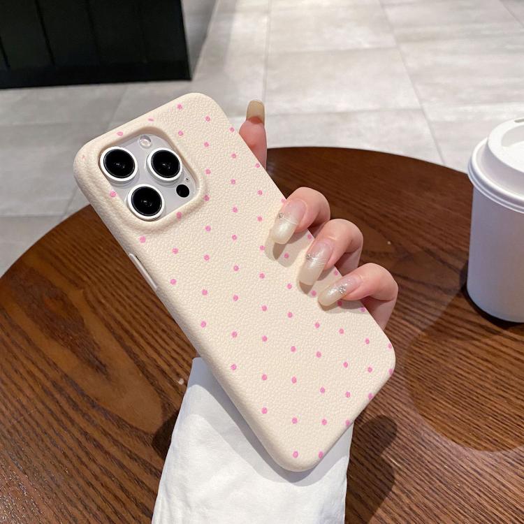 Funda de Silicona Dopamine para iPhone 16 Plus con Lunares (Negra)