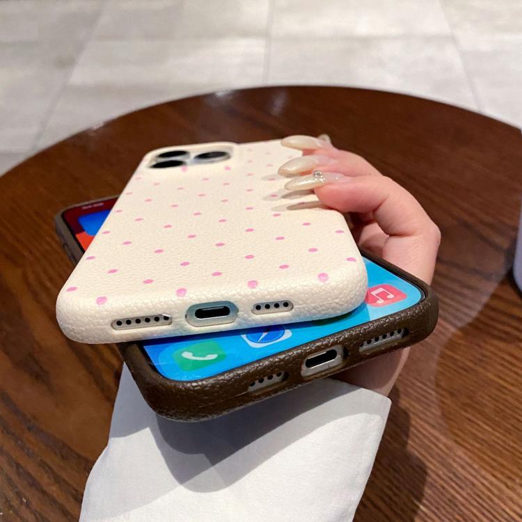 Funda de Silicona Dopamine para iPhone 11 con Lunares (Blanca)