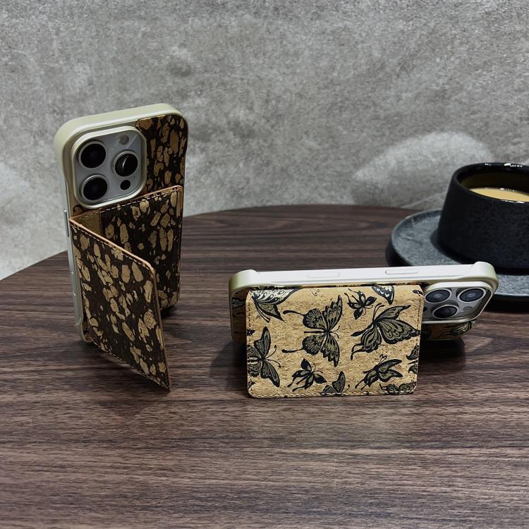 Estuche para Teléfono Denior D24 Paint con Ranura para Tarjeta Magsafe para iPhone 16 Pro Max (Grano Negro)