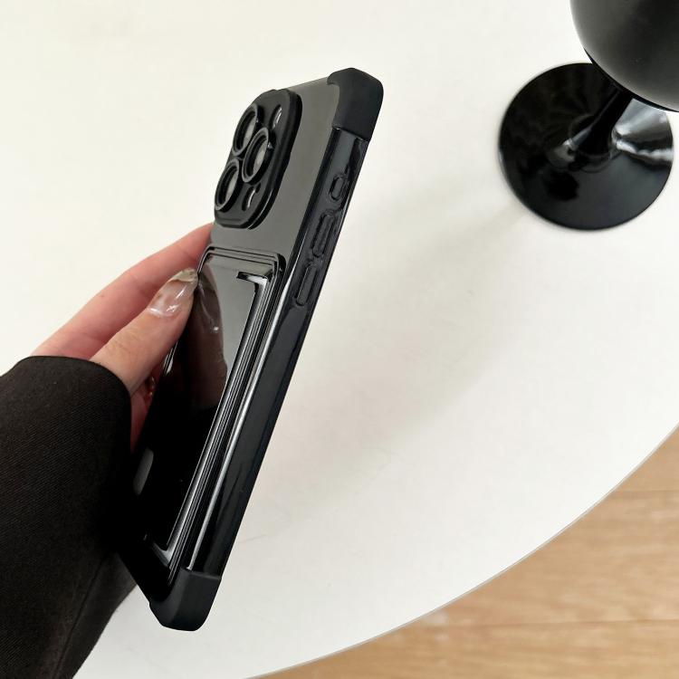 Funda TPU con Ranura para Tarjeta Lateral para iPhone 16 Plus (Blanca)