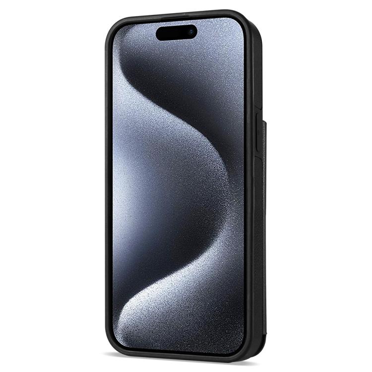 Estuche para Teléfono Rombal para iPhone 11 con Ranuras para Tarjetas y Cordón (Negro)