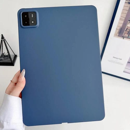 Funda de TPU para Tableta con Pulverizador de Aceite y Agradable para la Piel para Xiaomi Pad 7 (Azul Real)