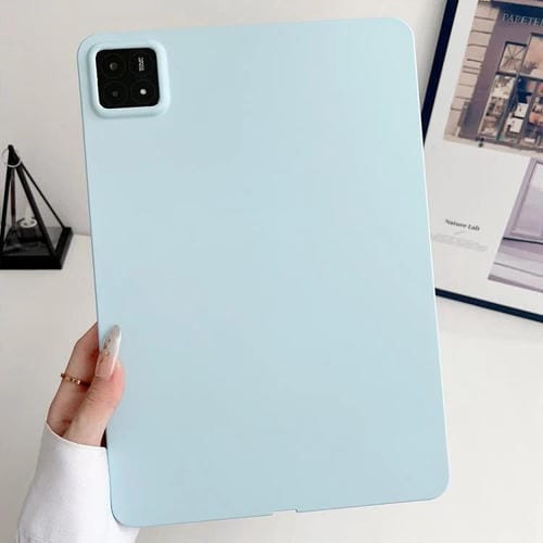 Funda de TPU para Tableta con Pulverizador de Aceite y Agradable para la Piel para Xiaomi Pad 7 (Azul)