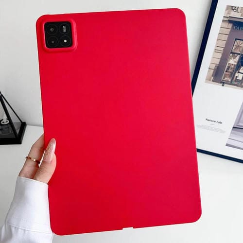 Funda de TPU para Tableta con Spray de Aceite y Agradable para la Piel para Xiaomi Pad 7 Pro (Roja)