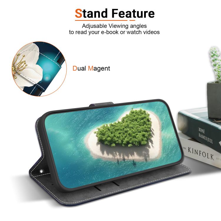 Funda de Cuero OnePlus Nord Ce4 5G con Dibujo de Colores y Textura de Cristal (Magnolia)