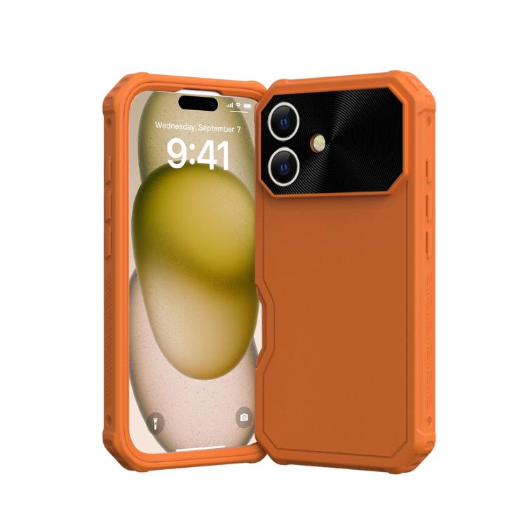 Funda Híbrida TPU y PC con Protección Magsafe para iPhone 16 Plus (Naranja)