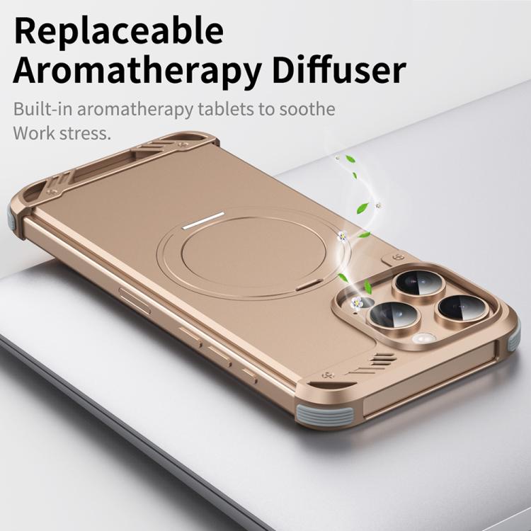 Funda para Teléfono R-Just RJ63-1 con Soporte Magsafe sin Marco para iPhone 14 (Negro)