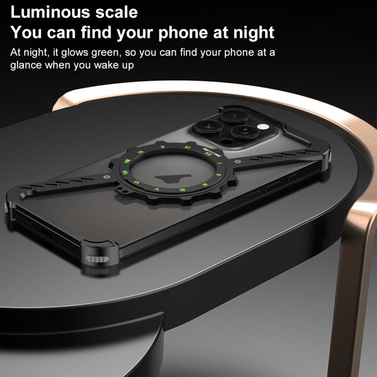 Funda para Teléfono Metal iPhone 14 Magsafe Soporte 360 Forma de Z (Dorado del Desierto)