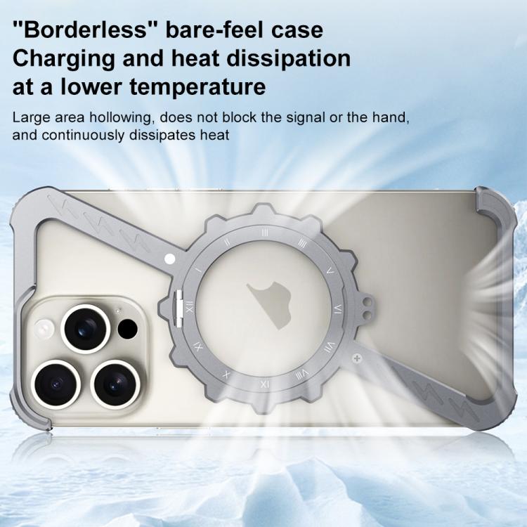 Funda para Teléfono Metal iPhone 14 Magsafe Soporte 360 Forma de Z (Dorado del Desierto)