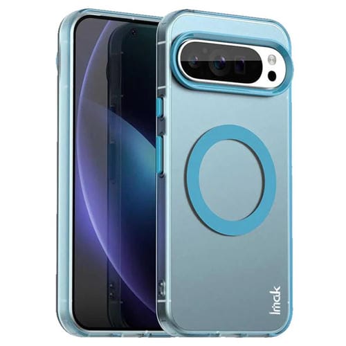Funda para Teléfono Imak Candy Series a Prueba de Golpes Magsafe para Google Pixel 9/9 Pro (Azul)