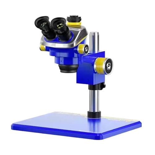 Stereo-Trinokular-Mikroskop Mechanic Mic3 7X-50X Ctv 0,45X mit 4K Pro Kamera