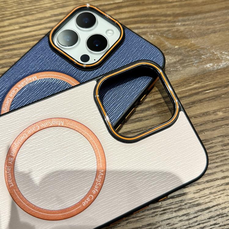 Funda para Teléfono Magsafe iPhone 12 Textura Madera Imitación (Rosa)