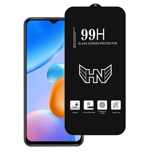 Película de Vidrio Templado de Pantalla Completa con Arco Grande de Aluminio Alto para Redmi 10 5G