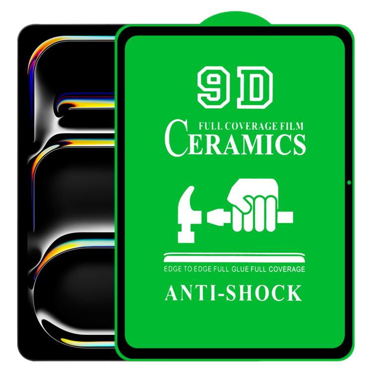 Película de Cerámica con Pegamento Completo para iPad Pro 11 (2024) y Air 11 (2024) 9D Pantalla