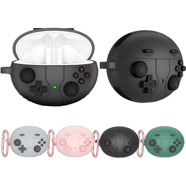 Estuche de Silicona para Auriculares Huawei Freebuds 5I/6I Estilo Consola de Juegos Retro (Gris Oscuro)