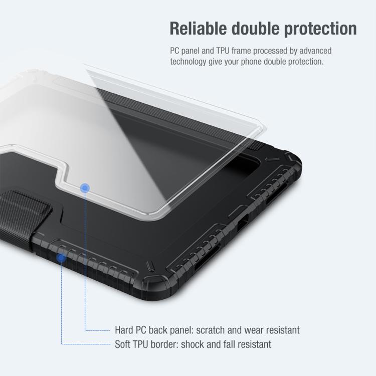 Funda de Cuero Plegable Nillkin Bumper Pro para iPad Air 11 (2024/2025) (Gris)