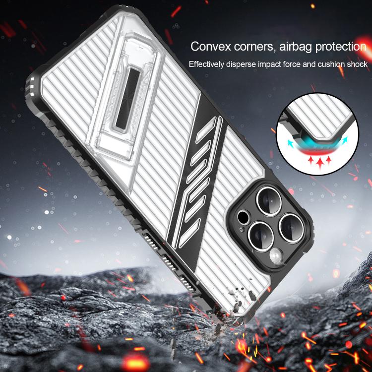 Funda híbrida para iPhone 11 con soporte TPU y PC (Verde Oscuro)