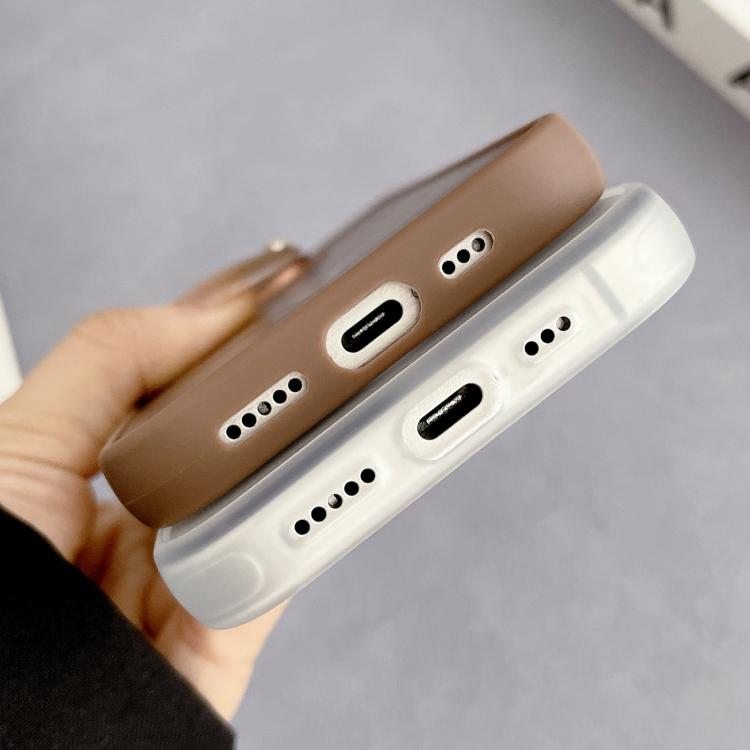Funda híbrida TPU y PC para iPhone 12 Pro Max Magsafe con marco Lente diamante (Morado)