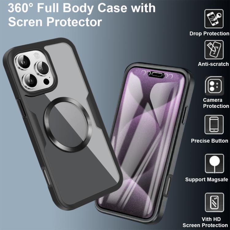 Funda para Teléfono Magsafe iPhone 16 Pro Textura de Cd (Morado)