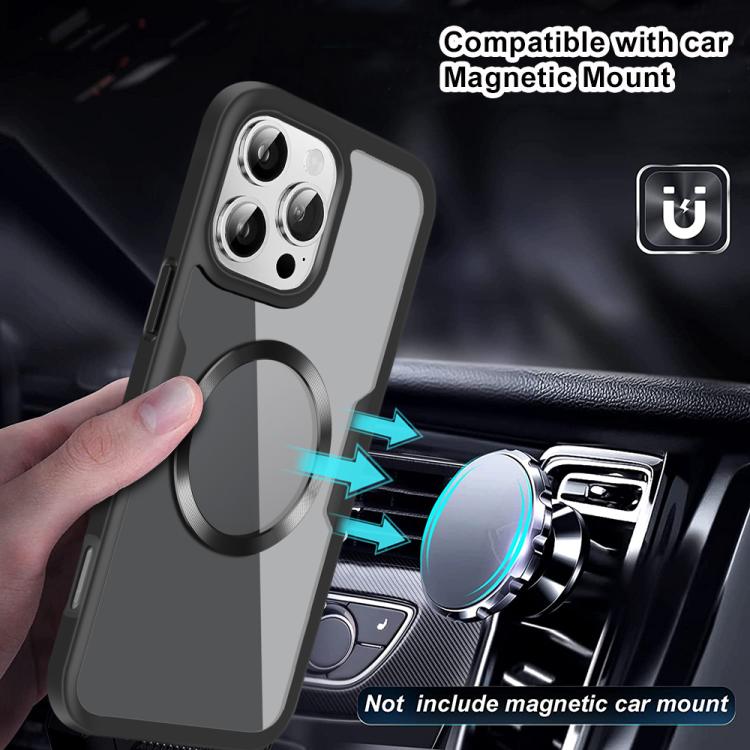 Funda para Teléfono Magsafe iPhone 16 Plus Textura de Cd (Negra)
