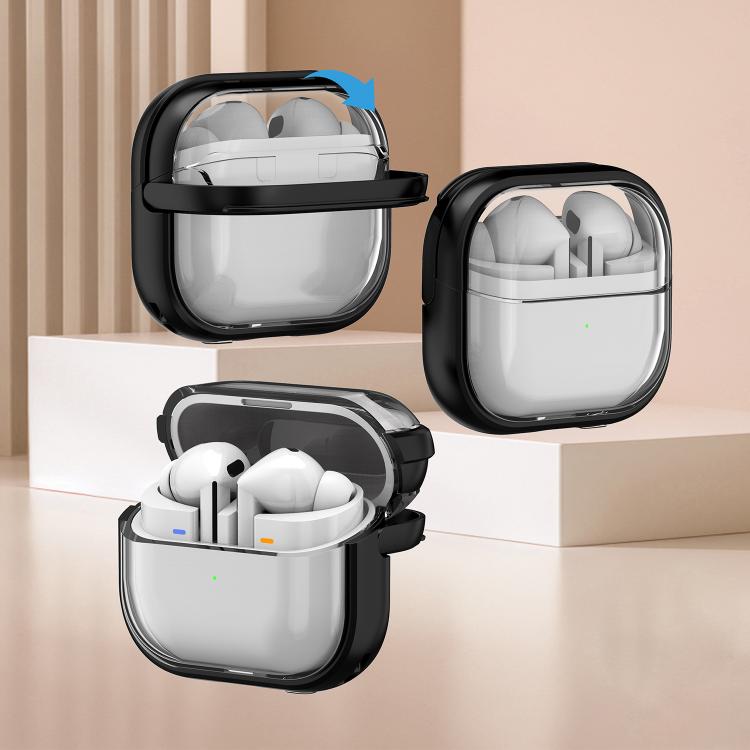 Funda híbrida TPU y PC con soporte para Samsung Galaxy Buds 3/3 Pro (Amarilla)