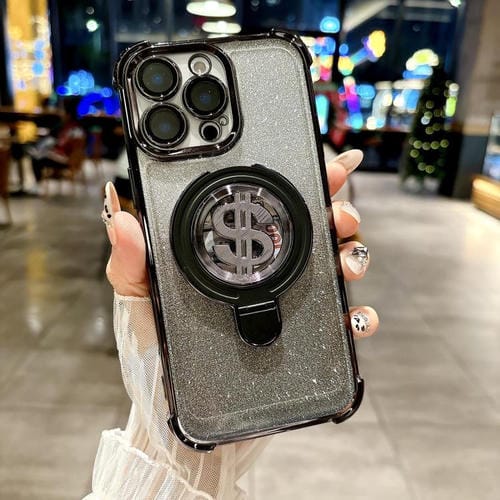 Estuche para Teléfono iPhone 13 Pro con Soporte Magsafe y Película para Lente (Negro)