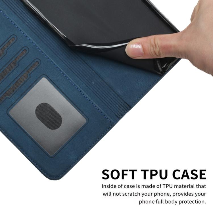 Funda de Cuero con Tapa y Tacto Ultra Cúbico para Teléfono Itel S25 (Azul)