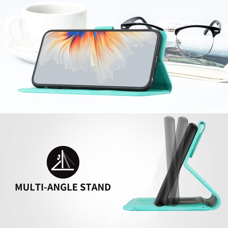 Funda Piel Sintética Itel A50 Diseño Corazón (Azul Claro)