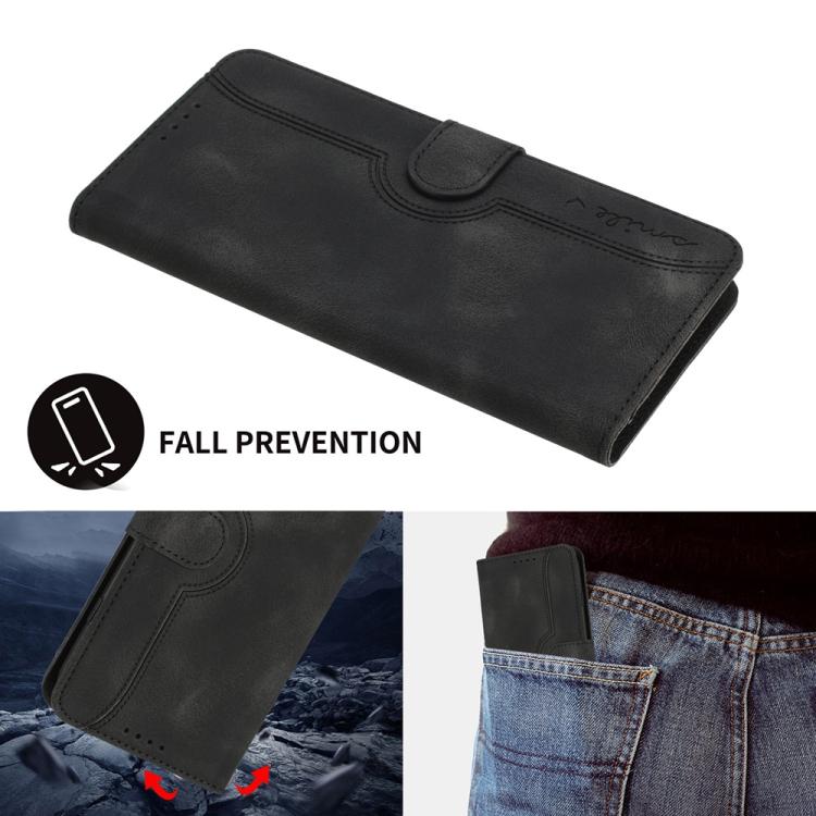 Funda Piel Sintética Itel A50C Diseño Corazón Protección (Negra)