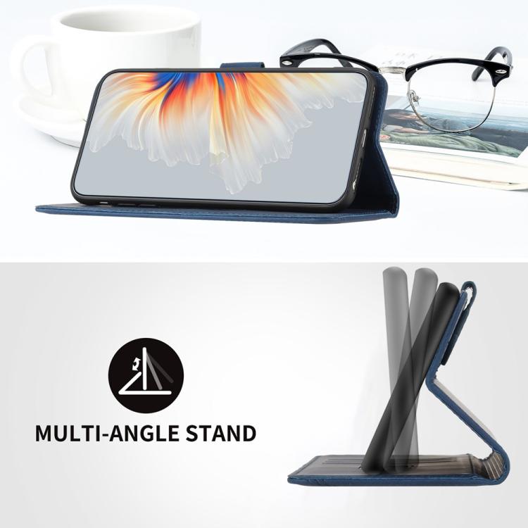 Funda de Piel para Teléfono Itel S25 Ultra con Diseño de Corazón (Azul Real)