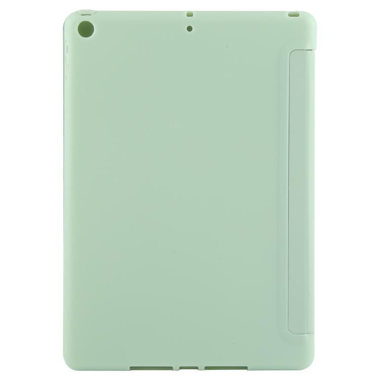 Funda de Cuero Gebei con Tapa a Prueba de Golpes y 3 Pliegues para iPad 10.2 (2021/2020/2019) (Verde)