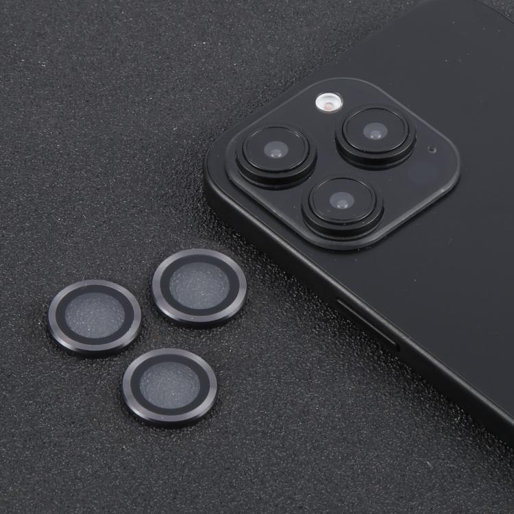 Cubierta de Cámara Trasera Película de Lente de Vidrio Templado 9H para iPhone 16 Pro 16 Pro Max (Titanio)