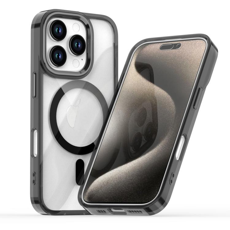 Funda Magnética para iPhone 16 Pro Magsafe Transparente (Negra)