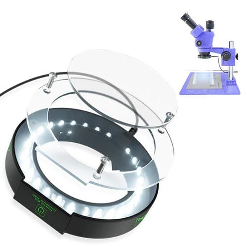 Fuente de Luz de Anillo Táctil Mijing Gy-11 Asistida por Microscopio a Prueba de Polvo y Humo