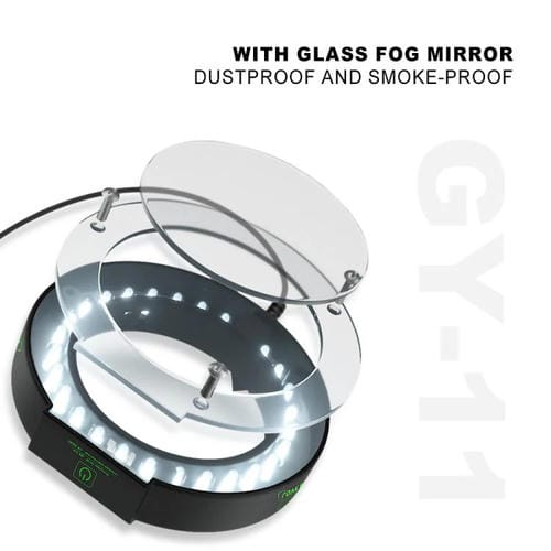 Fuente de Luz de Anillo Táctil Mijing Gy-11 Asistida por Microscopio a Prueba de Polvo y Humo