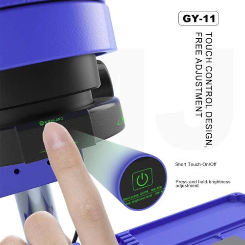 Fuente de Luz de Anillo Táctil Mijing Gy-11 Asistida por Microscopio a Prueba de Polvo y Humo