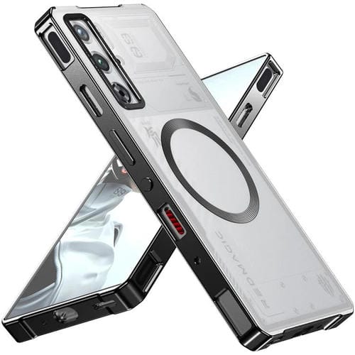 Funda para Teléfono ZTE Nubia Redmagic 9 Pro/9 Pro+ Marco Aleación Esmerilado Magnético (Negra)