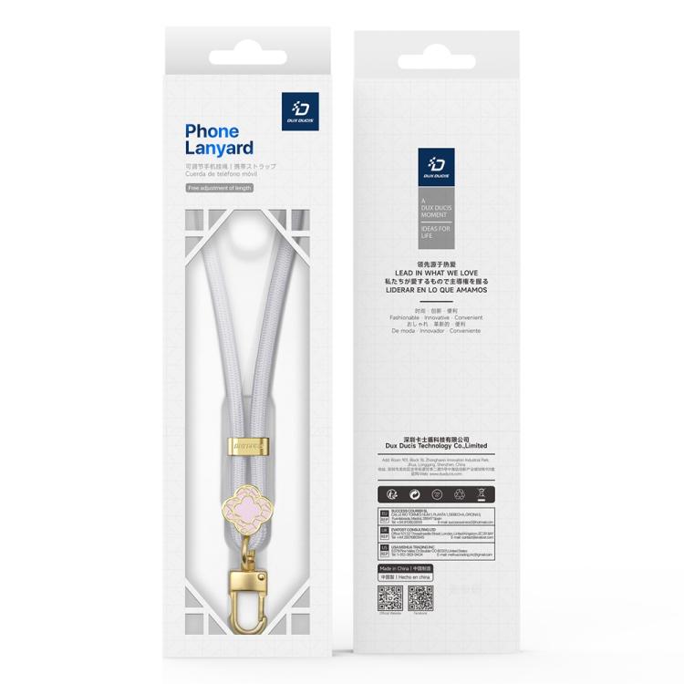 Cordón ajustable para teléfono Dux Ducis Garden Begonia (Gris)