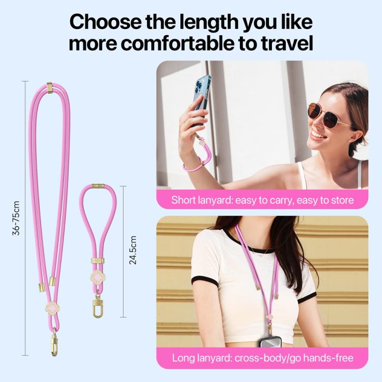 Cordón Ajustable para Teléfono Dux Ducis Garden Begonia (Rosa)