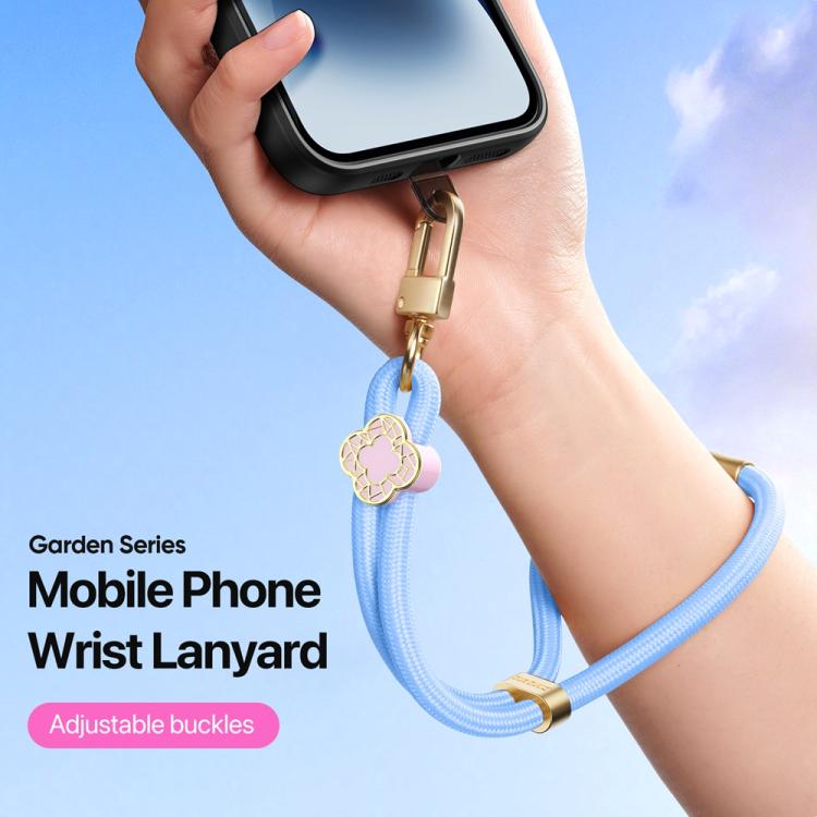 Cordón Ajustable para Teléfono Dux Ducis Garden Begonia Función Corto (Azul Cielo)